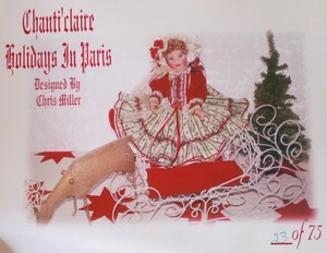 Traje de muñeca Chris Miller Designs Chanti' Claire "Vacaciones en París" edición limitada 23/75 - Imagen 1 de 10