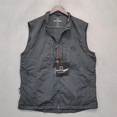 NEW SCOTTeVEST Featherweight Vest for Men Black TEC Technology Pockets L - Image 1 of 4