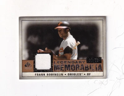 Camiseta Frank Robinson 2008 cubierta superior recortes Gu reliquia 97/99 Baltimore Orioles Foto 1 de 2