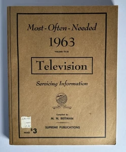 1963 Fernseher am häufigsten benötigte Radiagramme & Serviceinformationen - Bild 1 von 9