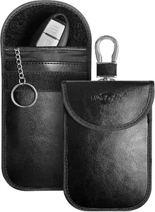 MONOJOY 2 X Car Key Signal Blocker Pouch, Faraday Bag for Car Keys, RFID Key Pou - Picture 1 of 6
