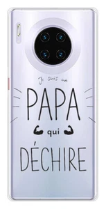 Coque en silicone imprimée compatible Huawei Mate 30 Pro Papa qui déchire - Bild 1 von 3