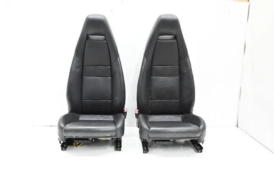 ⭐ 10-16 Porsche Panamera Turbo Front Right & Left Leather Seats Set Black Oem - Image 1 of 4