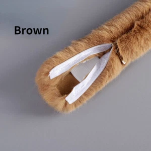 1 X Faux Fur Trim Zip Fluffy Cover Handbag Shoulder Strap Ribbon Replacement - Picture 1 of 24