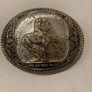 Silversmith Collection Hand Made “End Of The Road” Belt Buckle Noble, Oklahoma - Picture 1 of 9