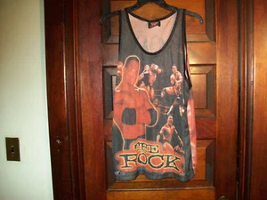 WWF Atitude Vintage The Rock Tank Top Shirt - Picture 1 of 4