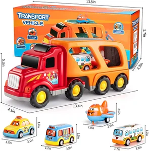 Toys Juguete de Camion con Sonido y Luces para Ninos Kids Toy Cars Set Christmas - Picture 1 of 12