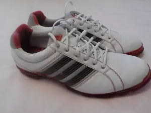 MENS ADIDAS FOAMFIT GOLF SHOES Size 13 White Leather - Picture 1 of 7