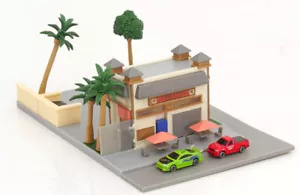 1:100 Jada Diorama Fast & Furious Nano Scene Toretto Café - Imagen 1 de 5