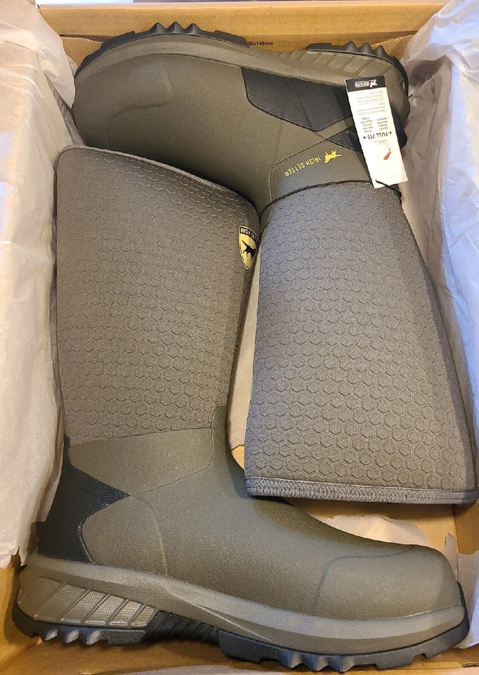 Irish Setter MudTrek 17" Waterproof Full Fit Rubber Hunting (Men's 14) Brown - Image 1 of 4