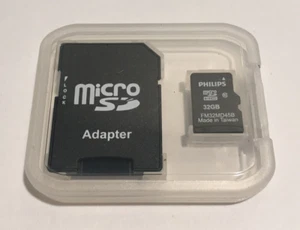 Philips: Micro SDHC 32GB Memory Card With Micro SD Adapter - Zdjęcie 1 z 4