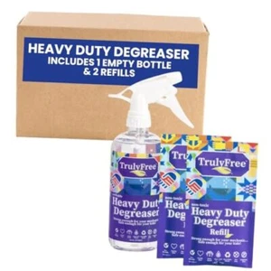 Heavy Duty Degreaser- Grease Remover & Grime Cleaner for Kitchen, Starter Kit - Picture 1 of 7