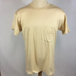 Minty Rare Vintage 50s 60s Blank Plain Sears Knit Sportswear Work Pocket T Shirt - Picture 1 of 9