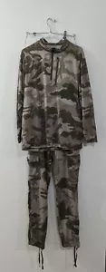 Cabelas Mens Sz Med Lightweight Base/Mid Layer Early Season Camo Pants Shirt - Picture 1 of 10