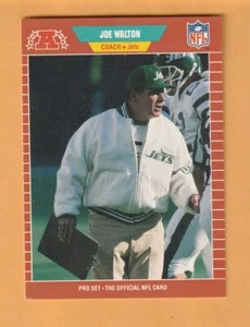 Joe Walton New York Jets 1989 Pro Set #311 Pittsburgh Panthers 8O - Imagen 1 de 2