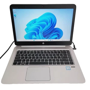 HP EliteBook Folio 1040 G1 i5-4th gen 2.6GHz 8GB RAM 256GB HDD Win 10 - Picture 1 of 7