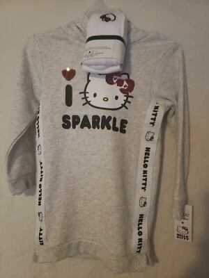 Conjunto de 2 vestidos y medias Hello Kitty niñas pequeñas. Talla 4 y 5  Foto 1 de 3
