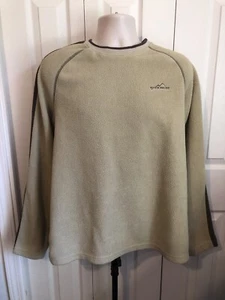 Men's Eddie Bauer Fleece Sweater Beige Large D4 - Picture 1 of 5