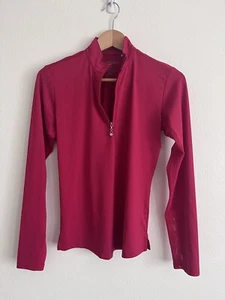 San Soleil Oberteil Damen UPF 50 Langarm Golfshirt 1/4 Reißverschluss XS - Bild 1 von 11