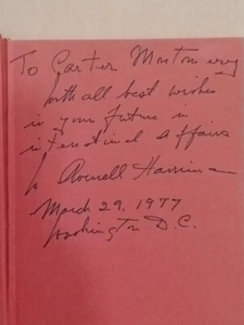 Signed/ Autograph Special Envoy to Churchill and Stalin, 1941-1946 - Imagen 1 de 12