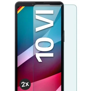 2x Echt Glas für Sony Xperia 10 VI Panzerfolie Hartglas Premium Displayschutz - Picture 1 of 7