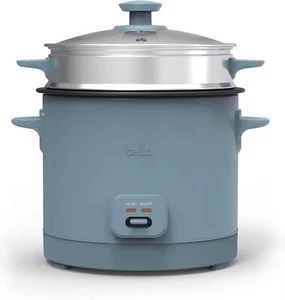 16 Cup Rice Cooker with Steamer & Accessories, Auto Keep Warm, 400W, Surf - Picture 1 of 8