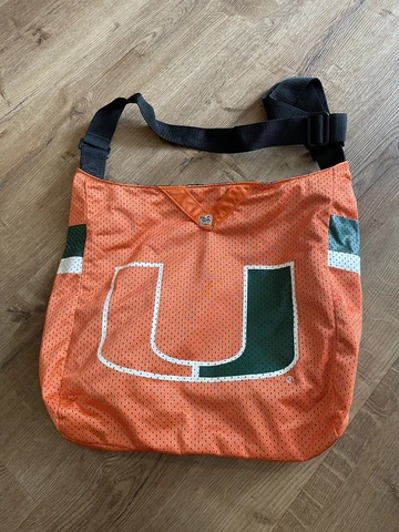 NCAA Miami Hurricanes THE U "Jersey" Style Canes Tote Messenger Bag/Purse Cover