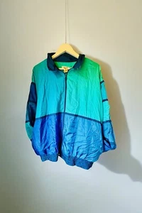 Vintage 90s Lavon Shell Top, Windbreaker zip up - Picture 1 of 6