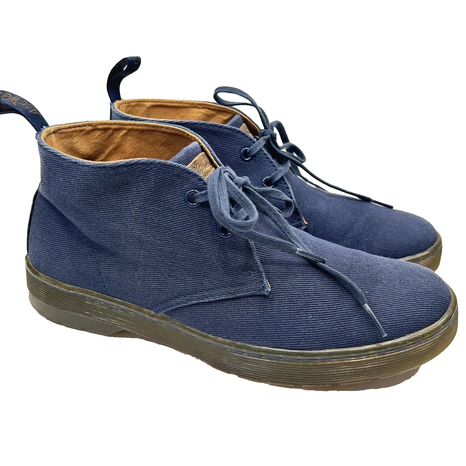 : Botas Dr. Martens para hombre/mujer 9/10 denim Mayport lona desierto encaje corte al tobillo Foto 1 de 4