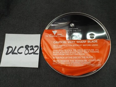 NOS Cuisinart DLC-832 Food Processor Disc Blade Attachment Vintage 1980 Kitchen - Image 1 of 4