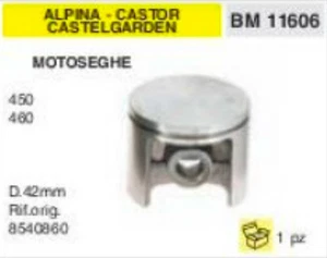 8540860 KOLBEN MOTORSÄGE ALPINA CASTELGARDEN CASTOR 450 460 Ø 42 mm - Bild 1 von 1
