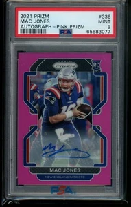 2021 Panini Prizm Pink Prizm Auto Mac Jones PSA 9 - Picture 1 of 2