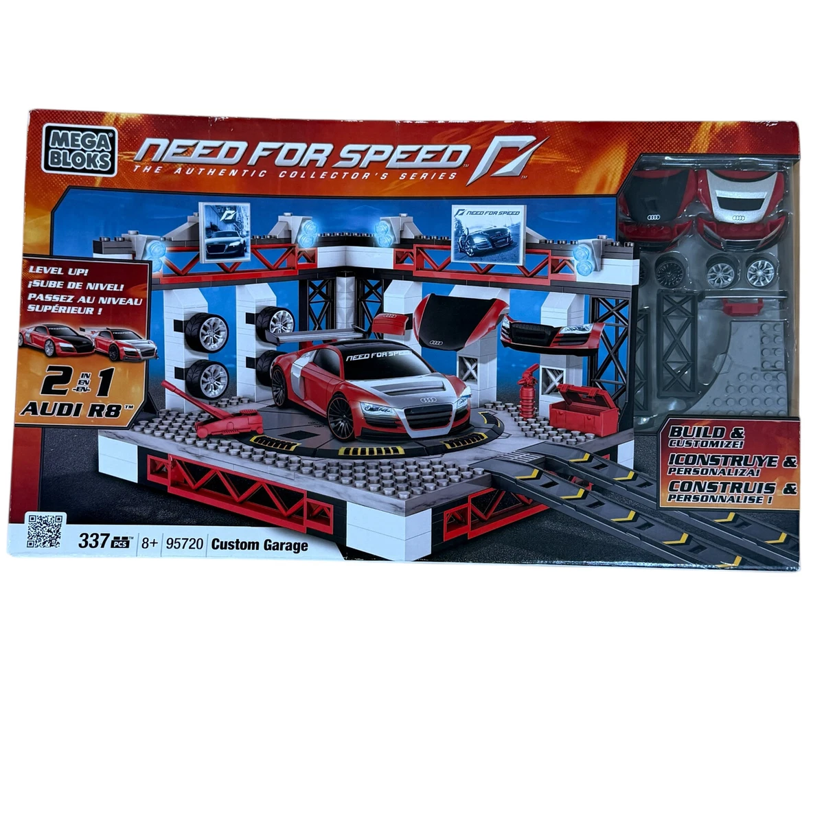 Mega Bloks Need For Speed – Audi R8 Mit Key Launcher – Bausteine Für Action-Spielzeug & Rennfahrzeug