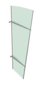 Gutta Seitenblende PT/XL | Acryl | Satiniert Grün - Bild 1 von 1