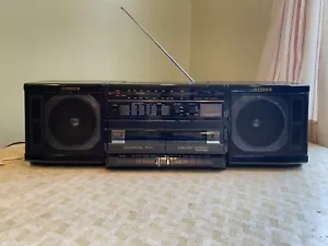 Fisher PH-W801 Surround Sound Ghettoblaster AM/FM FUNKTIONIERENDE Kassette FUNKTIONIERT NICHT - Bild 1 von 12