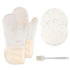Silicone Smoker Oven Gloves Extreme Heat Resistant BBQ Gloves Handle Waterproof