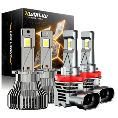 For Acura TL 2007-2008 HID Headlight High/Low Beam & LED Fog Light Bulbs Kit 4x - Image 1 of 4