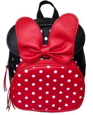 Minnie Mouse Mini Backpack - Polka Dot, Faux Leather, girls 3+ Disney School Bag