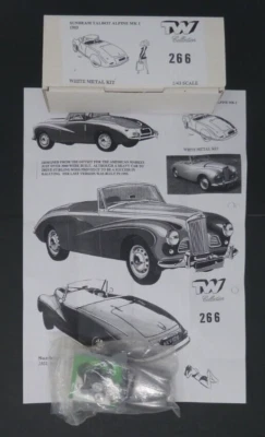 KIT DE METAL BLANCO TREVOR WRIGHT TW MODELOS #266 SUNBEAM TALBOT ALPINE MK1 195 1:43 Foto 1 de 4