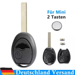 FUNK Schlüssel Gehäuse für MINI Cooper R50 R53 Autoschlüssel REPAIR + Batterie - Bild 1 von 6