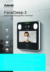 Reconocimiento facial inteligente Anviz Deep 3 - Imagen 1 de 6