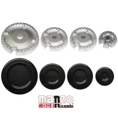 DELONGHI BRUCIATORI + PIATTELLI SPARTIFIAMMA CUCINA 4 FUOCHI PIANO COTTURA GAS - Immagine 1 di 3