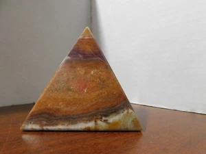 Pirámide de cristal de cuarzo obelisco de ónix natural de 3" - Bonito pisapapeles de 3"---BONITO - Imagen 1 de 12