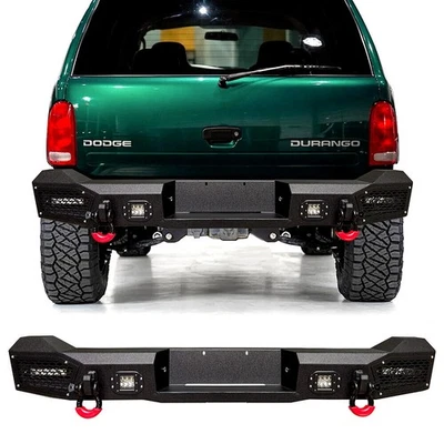 VIJAY Steel Rear Bumper for 1998-2003 Dodge Durango with LED Lights and D-rings - Image 1 of 4