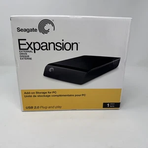 Seagate Expansion 1TB Externe Festplatte USB 2.0 PC Speicher Neu Versiegelt Plug & P - Bild 1 von 6