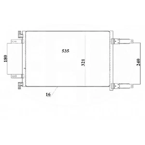 Condenser CG610G 8FC 351 305-421 TSP0225487 FT5248 DCN0-9041 46811208 53449 - Picture 1 of 2