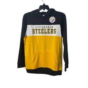 NFL Team Apparel Youth Steelers schwarz gelb Pullover Hoodie Gr. XXL (18) - Bild 1 von 6