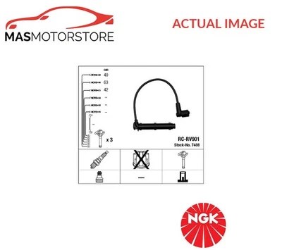 IGNITION CABLE SET LEADS KIT NGK 7408 P FOR LAND ROVER FREELANDER 2.5 V6 4X4 - Image 1 of 4