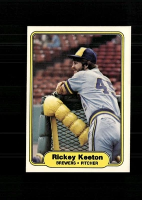 Rickey Keeton RC 1982 Fleer Baseball Card#146 Milwaukee Brewers +Fast Free Ship - Image 1 of 2
