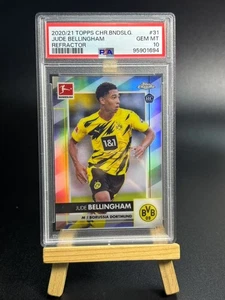 2020/21 Topps Chrome Silver Refractor - Rookie RC Jude Bellingham PSA 10 - Picture 1 of 2